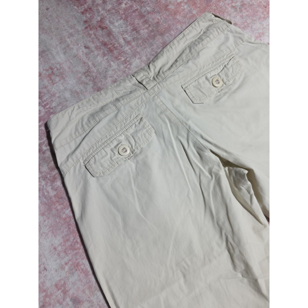 Nike Youth Girls Size M (8-10) Cream Beige Cotton Capri Crop Pants Drawstring... - Picture 9 of 9